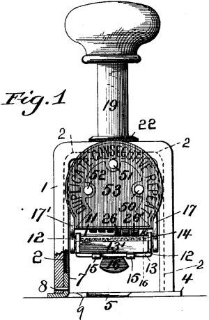 Bates numbering machine